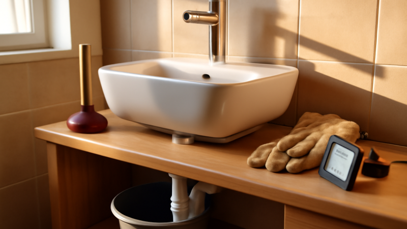 Déboucher lavabo : méthode simple étape par étape