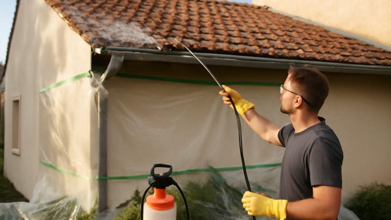 Démousser toit : méthode simple et efficace