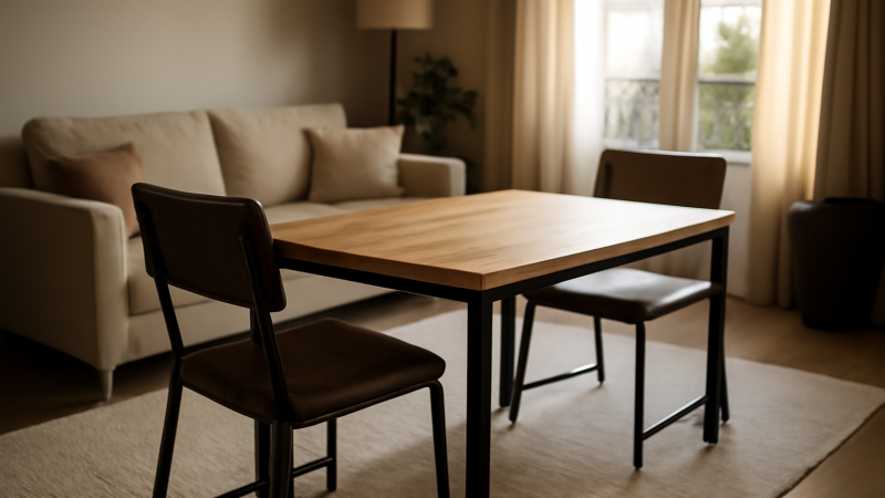 Table en metal et bois : achat industriel