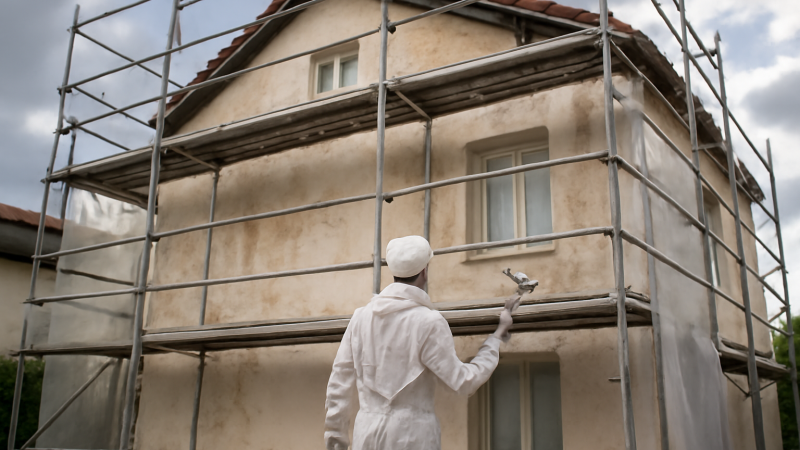 Prix ravalement façade 100m² 2026 : tarifs réalistes