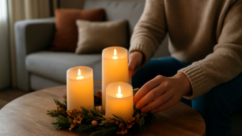 Bougies à leds : comparatif flamme, fonctions, prix