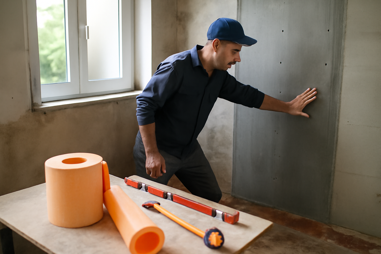 renover une salle de bain : chantier avec étanchéité et préparation des supports